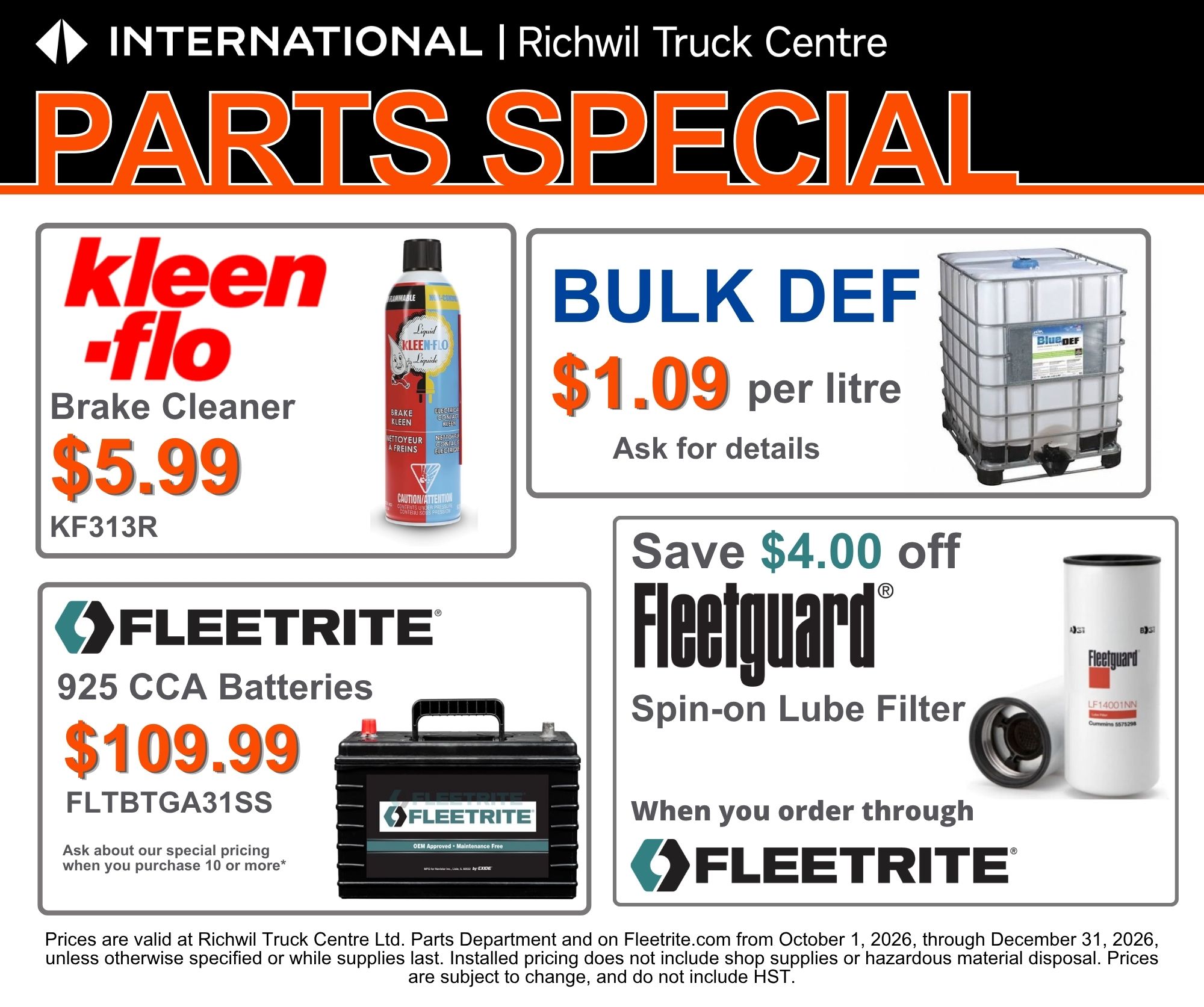 Quarterly Promo